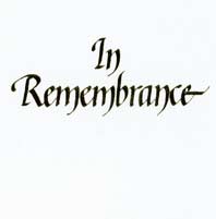 In Remembrance Card